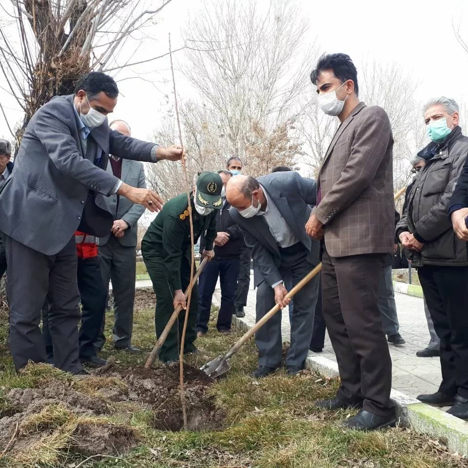 مراسم روز درختکاری در سراب برگزار شد